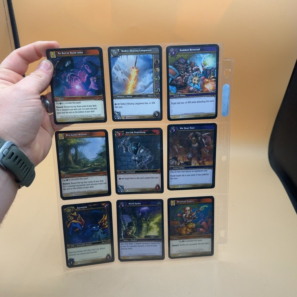 World of Warcraft WoW TCG Trading Card Lot 18 Cards Azeroth Mixed Set
